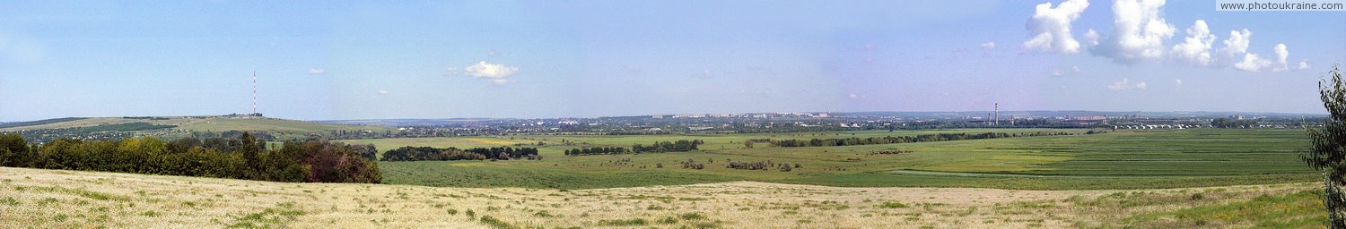 Панорама долины реки Казенный Торец Донецкая область Фото Украины