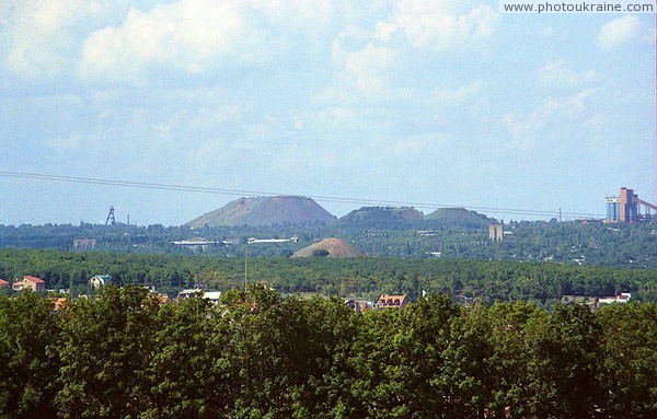 View from road Donetsk  Kurakhove. Oleksandrivka Donetsk Region Ukraine photos