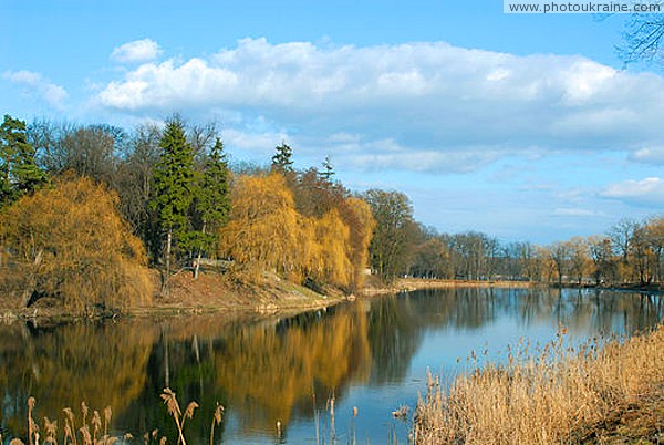 Andrushivka. Tereschenko park and pond Zhytomyr Region Ukraine photos