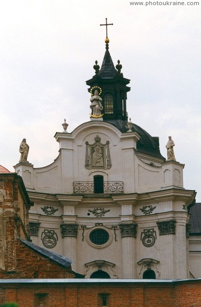 Berdychiv. Openwork decoration of Catholic Church Zhytomyr Region Ukraine photos