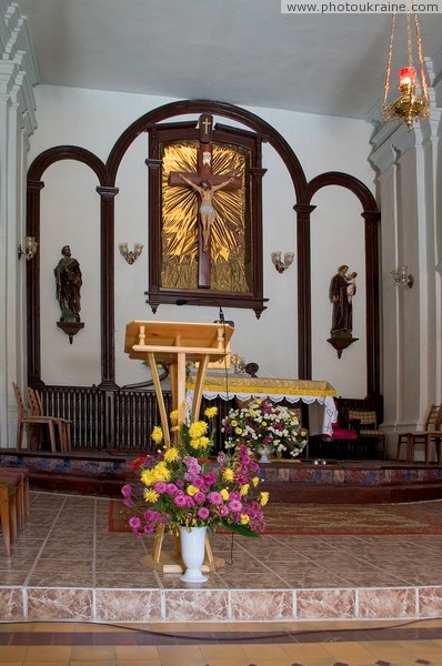 Berdychiv. Altar of church of St. Barbara Zhytomyr Region Ukraine photos