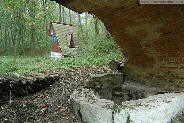 Verkhivnia. Under arches of bridge park manor Zhytomyr Region Ukraine photos
