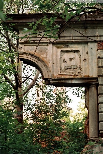 Deneshi. Fragment of ruins of manor Tereshchenko Zhytomyr Region Ukraine photos