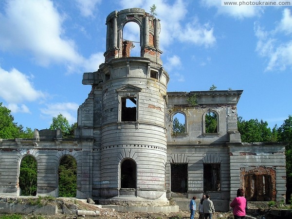 Deneshi. Remains of tower manor Tereshchenko Zhytomyr Region Ukraine photos