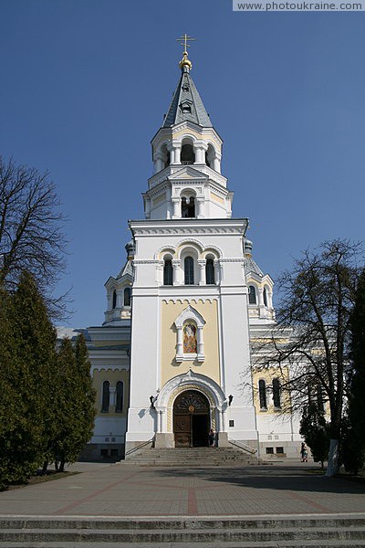 Zhytomyr. Front facade Transfiguration Cathedral Zhytomyr Region Ukraine photos