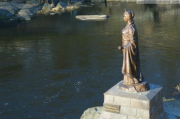 Korosten. Monument to Princess Olga bloodthirsty Zhytomyr Region Ukraine photos