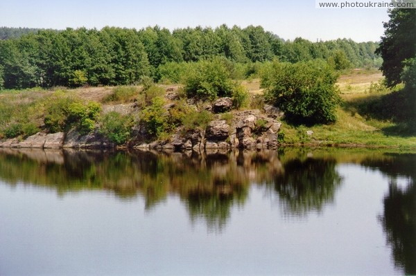 Коростень. Розлита річка Уж на околиці міста Житомирська область Фото України