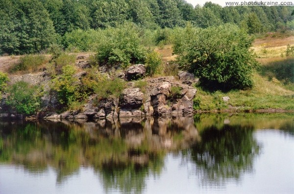 Korosten. Granites on coast and in suburbs Uzh Zhytomyr Region Ukraine photos