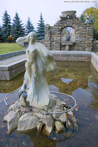 Korostyshiv. Shameless fountain nymph Zhytomyr Region Ukraine photos