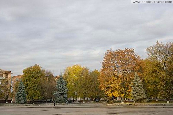 Korostyshiv. Square in Central Square Zhytomyr Region Ukraine photos