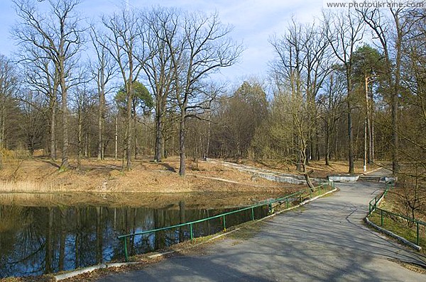 Malyn. Main alley of city park Zhytomyr Region Ukraine photos