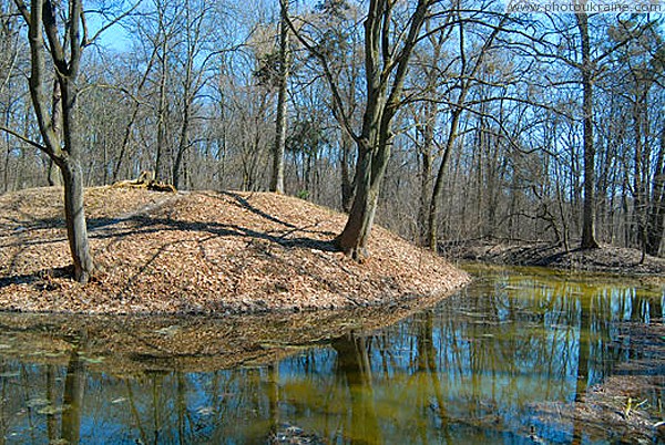 Nova Chortoryia. Slide in estate park Zhytomyr Region Ukraine photos