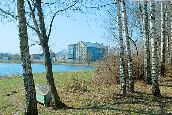 Nova Chortoryia. Old mill on banks of Sluch Zhytomyr Region Ukraine photos