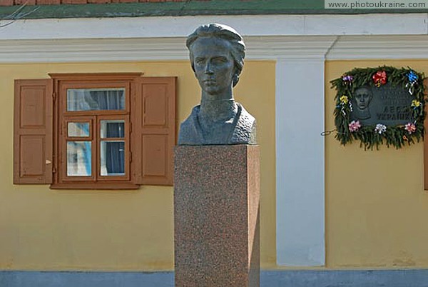 Novograd-Volynskyi. Bust Lesia Ukrainka Zhytomyr Region Ukraine photos