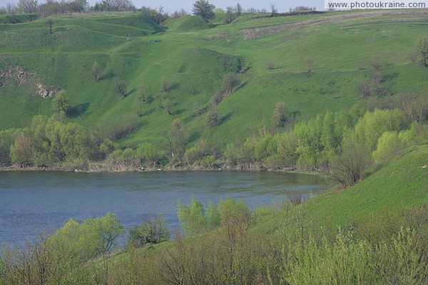 Novograd-Volynskyi. Bend in river Sluch Zhytomyr Region Ukraine photos