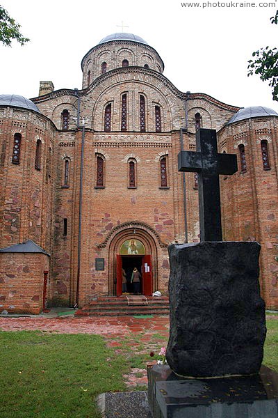 Ovruch. Western facade of church of St. Vasyl Zhytomyr Region Ukraine photos