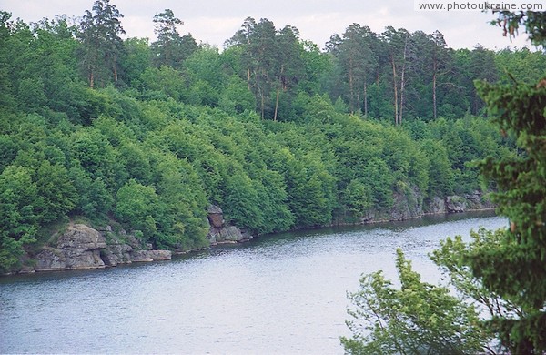 Trygiria. Flooded canyon Teteriv Zhytomyr Region Ukraine photos