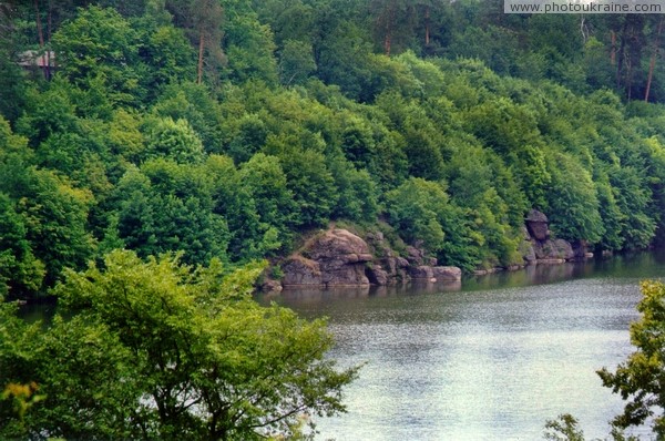 Тригорье. Затопленный каньон реки Тетерев Житомирская область Фото Украины