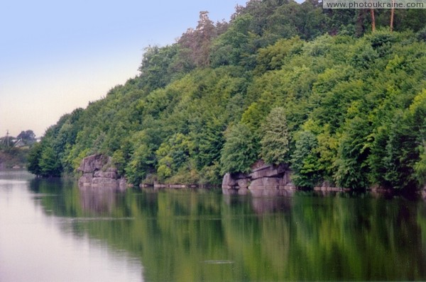 Trygiria. Tops of submerged rocks Zhytomyr Region Ukraine photos