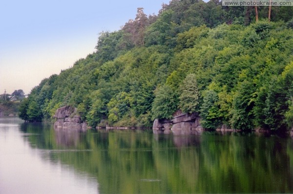 Trygiria. Tops of submerged rocks Zhytomyr Region Ukraine photos