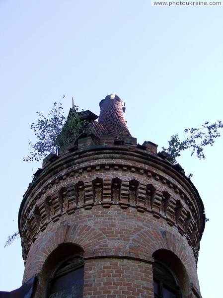Turchynivka. Completion of corner towers of palace Zhytomyr Region Ukraine photos
