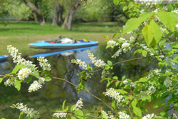 Tourist Idyll on river Ubort Zhytomyr Region Ukraine photos