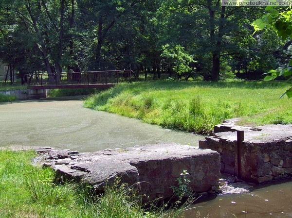 Ushomyr. Dilapidated water cascade Zhytomyr Region Ukraine photos