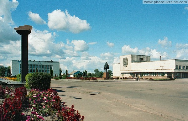 Cherniakhiv. Central square Zhytomyr Region Ukraine photos