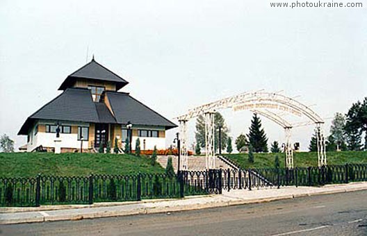  das Dorf Naguevichi. Das Museum Iwans Franko
Gebiet Lwow 