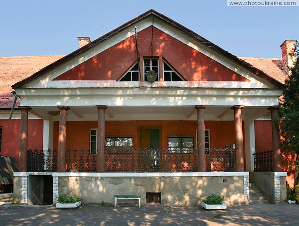 Beregove. Main portico of palace Betlen Zakarpattia Region Ukraine photos