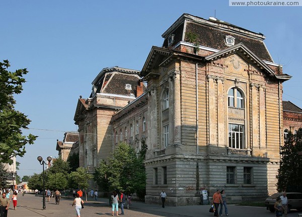 Beregove. Building of former zhupanat Zakarpattia Region Ukraine photos