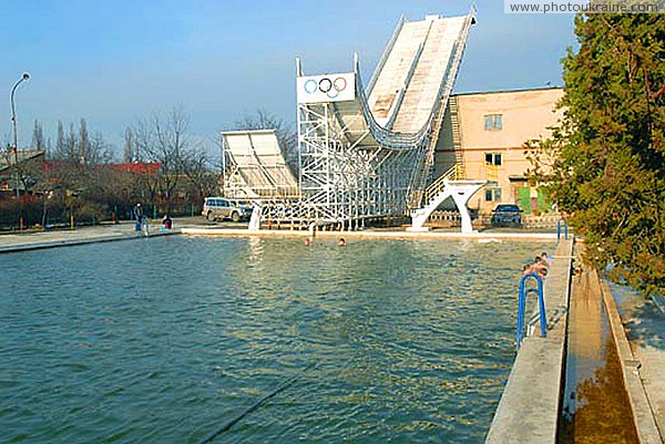 Beregove. Pool for ski jumper Zakarpattia Region Ukraine photos