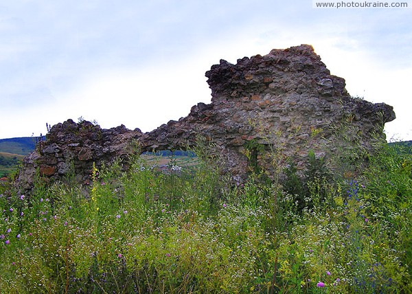 Vynogradiv. Ruins of castle Ugochanskyi Zakarpattia Region Ukraine photos
