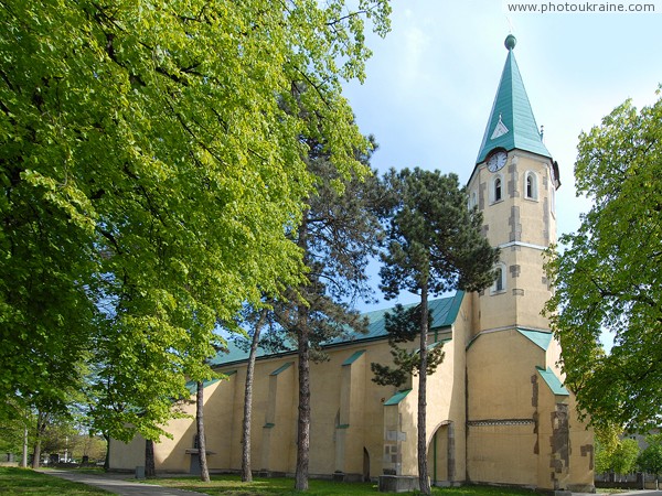 Vynogradiv. North facade of Ascension Church Zakarpattia Region Ukraine photos