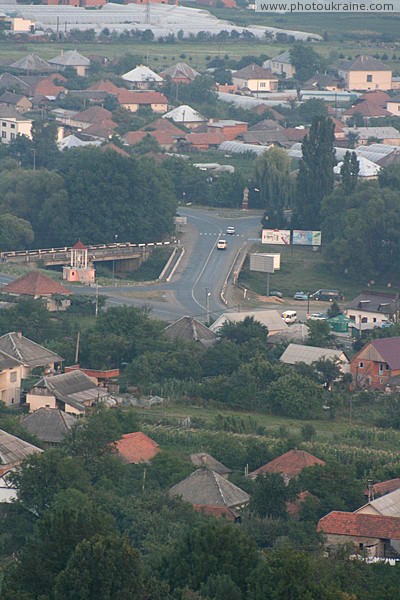 Иршава. Главная транспортная развязка города Закарпатская область Фото Украины