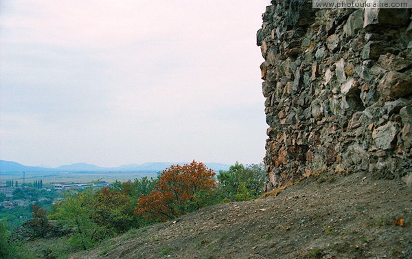 Korolevo. Ruins of south tower of castle Nialab Zakarpattia Region Ukraine photos