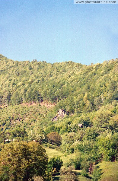 Kostylivka. Carpathian slopes above valley of Tisa Zakarpattia Region Ukraine photos