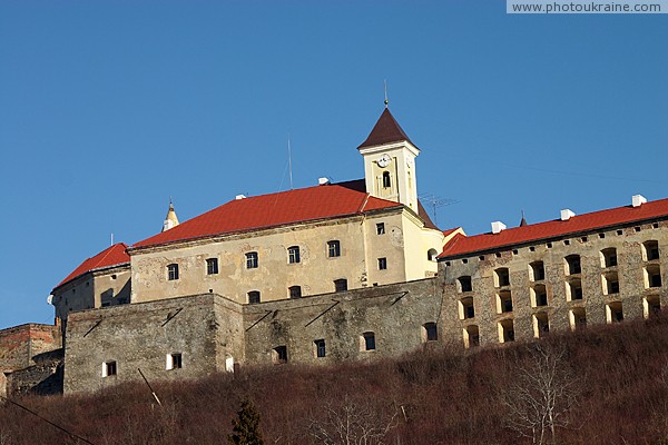 Mukacheve. Powerful fortifications of castle Palanok Zakarpattia Region Ukraine photos