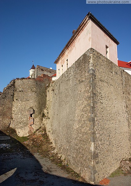 Mukacheve. Under walls of castle Mukacheve Zakarpattia Region Ukraine photos