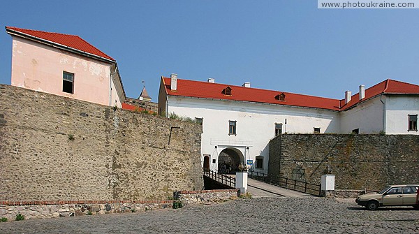 Mukacheve. Gates of Middle Castle Palanok Zakarpattia Region Ukraine photos