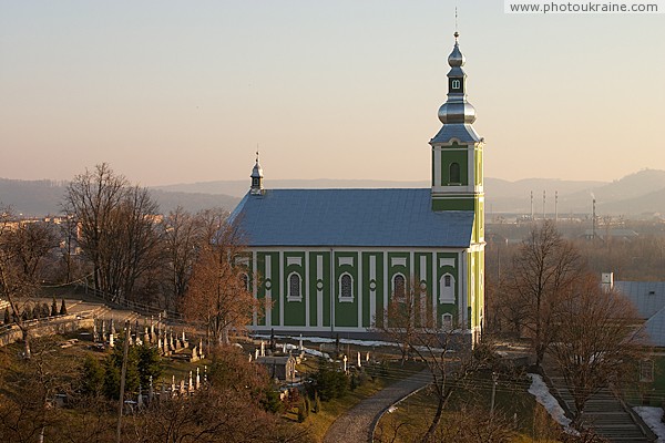 Mukacheve. North facade of Nicholas Church Zakarpattia Region Ukraine photos