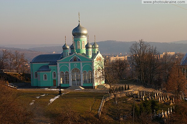 Mukacheve. Northern facade of Assumption Church Zakarpattia Region Ukraine photos