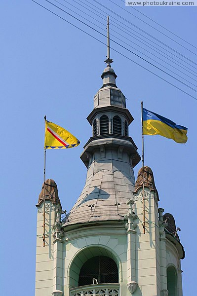 Мукачево. Завершение ратушной башни Закарпатская область Фото Украины