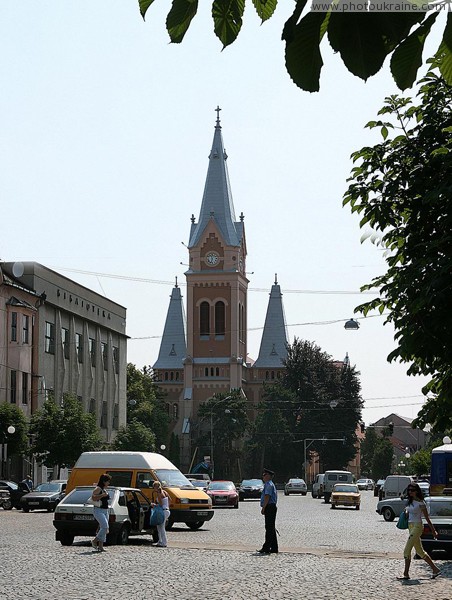 Mukacheve. At Peace Square Zakarpattia Region Ukraine photos