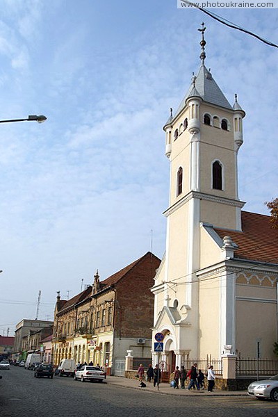 Mukacheve. Impressive Reformed Church Zakarpattia Region Ukraine photos