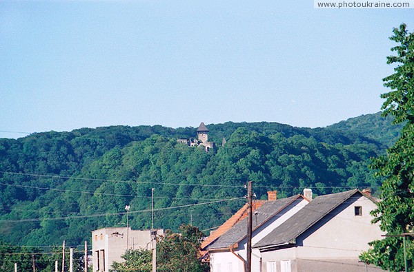 Nevytske. Castle on slopes of Volcanic Carpathians Zakarpattia Region Ukraine photos