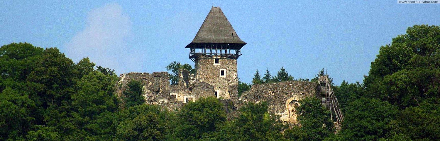 Nevytske. Panorama Nevytske castle (from west) Zakarpattia Region Ukraine photos