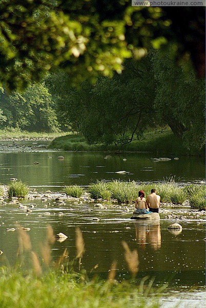 Nevytske. At rapids river bed Uzh Zakarpattia Region Ukraine photos