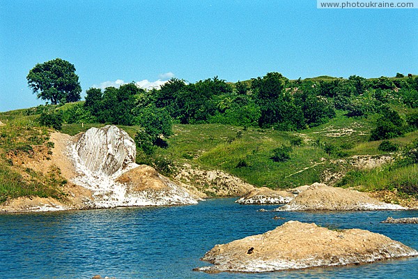 Solotvyno. Salt lake Salt-banks Zakarpattia Region Ukraine photos