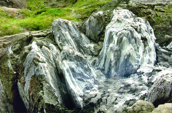 Solotvyno. Solotvyno outcrop of salt Zakarpattia Region Ukraine photos